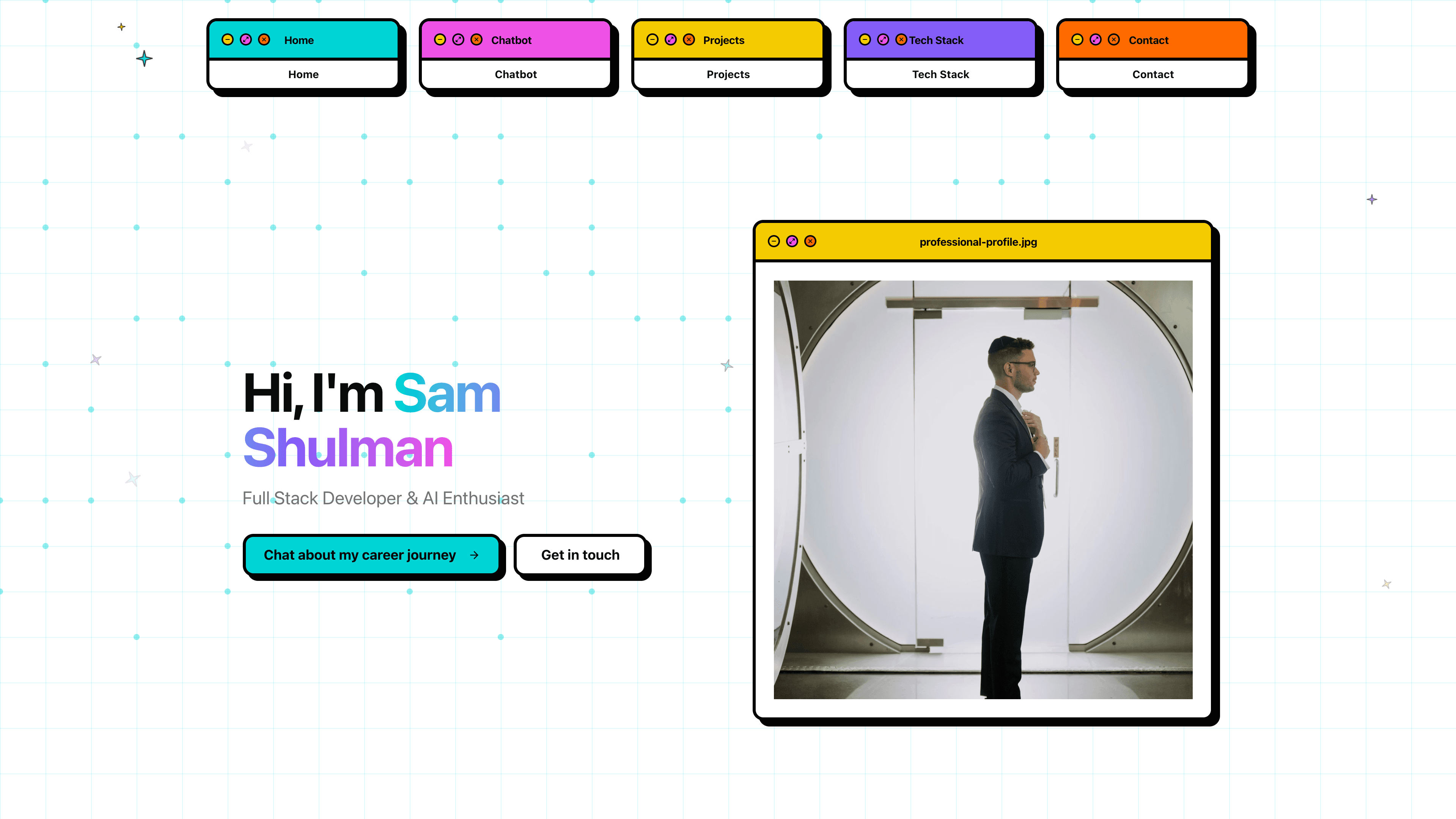 Hero section portfolio